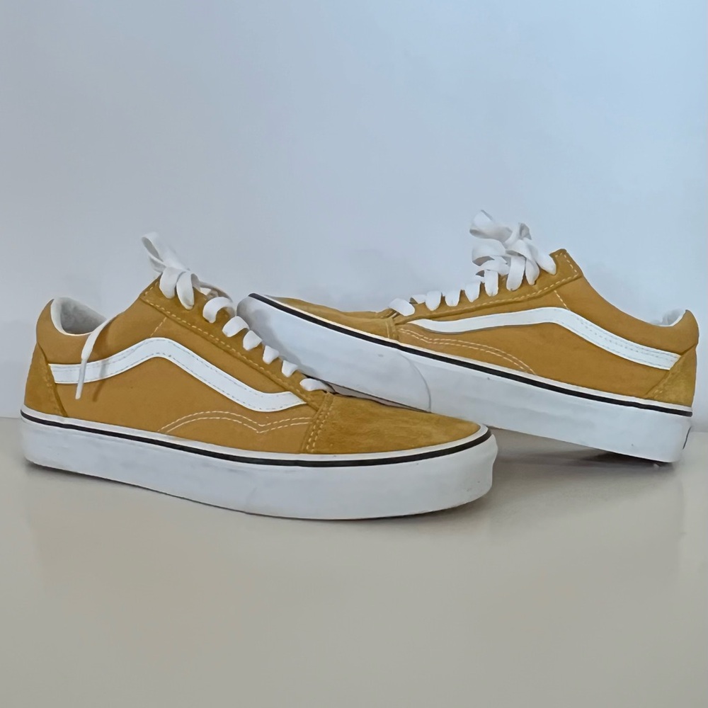 Vans Old Skool Canvas/Suede Yellow Sneakers Women’s 8.5 Men’s 7